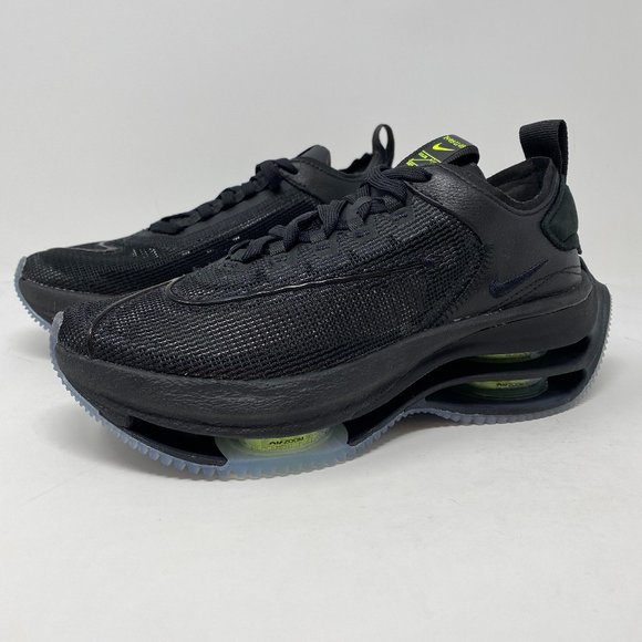 Nike Womens Zoom Double Stacked Black Low Top Lace Up Sneaker Shoes Size US 5.5 - Picture 1 of 6